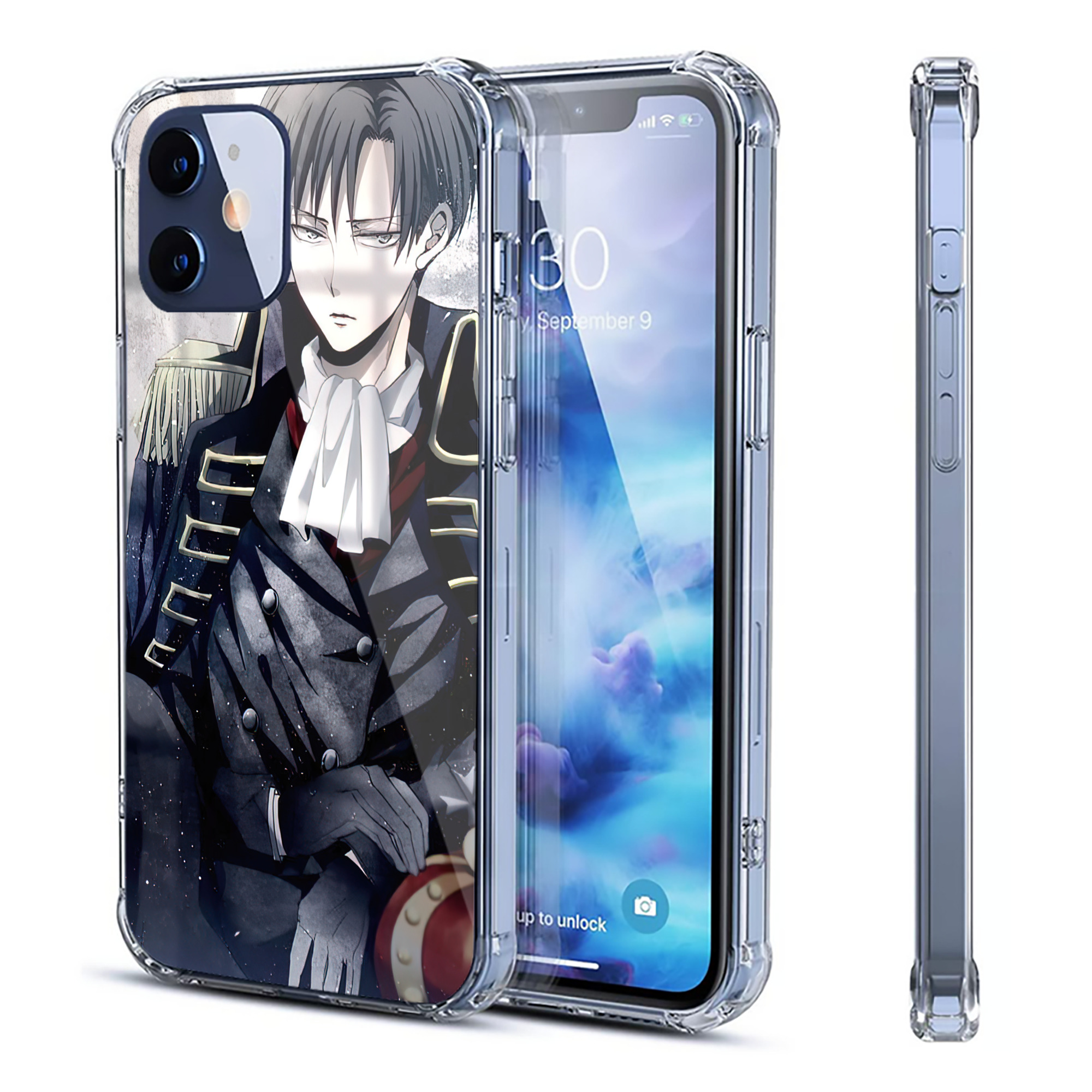 （画像用） 進撃の巨人 Attack on Titan 【iPhone 12シリーズ対応】透明スマホケース（クリアソフトケース）